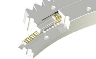 Nimmringlager mit äußerem Zahnrad