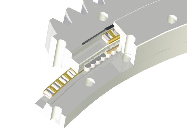Struktur von Nimmringlagern externer Zahnrad